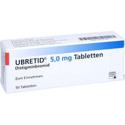 Abbildung: Ubretid Tabletten 5 mg 50 St, Tabletten PZN 16037146