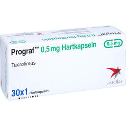Abbildung: Prograf 0,5 mg Hartkapseln 30 St, Hartkapseln PZN 16037666