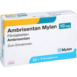 Abbildung: Ambrisentan Mylan 10 mg Filmtabletten 60 St, Filmtabletten PZN 16042265