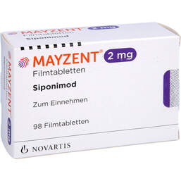 Abbildung: Mayzent 2 mg Filmtabletten 98 St, Filmtabletten PZN 16060091