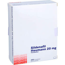 Abbildung: Sildenafil Heumann 20 mg Filmtabletten Heunet 300 St, Filmtabletten PZN 16060286