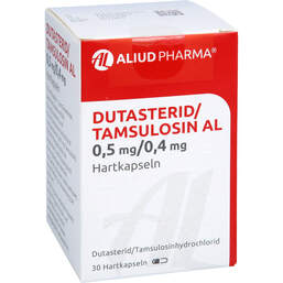 Abbildung: Dutasterid / Tamsulosin AL 0,5 mg / 0,4 mg Hartkapseln 30 St, Hartkapseln PZN 16086297