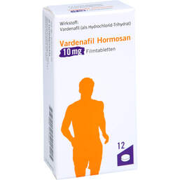Abbildung: Vardenafil Hormosan 10 mg Filmtabletten 12 St, Filmtabletten PZN 16120516
