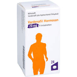 Abbildung: Vardenafil Hormosan 20 mg Filmtabletten 24 St, Filmtabletten PZN 16120568