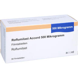 Abbildung: Roflumilast Accord 500 Mikrogramm Filmtabletten 90 St, Filmtabletten PZN 16120663