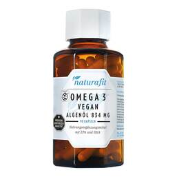 Abbildung: Naturafit Omega-3 vegan Algenöl 834 mg Kapseln 90 St, Kapseln PZN 16122395
