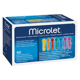 Abbildung: Microlet Lanzetten farbig 100 St, Lanzetten PZN 16130408