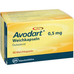 Abbildung: Avodart 0,5 mg Weichkapseln 90 St, Weichkapseln PZN 16134122