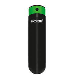Abbildung: Nicorette Mint Spray 1 mg / Sprühstoß 1 St, Spray PZN 16136061