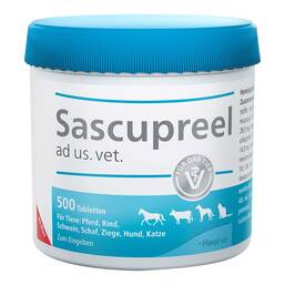 Abbildung: Sascupreel ad us. vet. Tabletten 500 St, Tabletten PZN 16141116