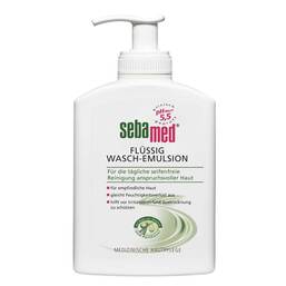Abbildung: Sebamed flüssig Waschemulsion mit Olive mit Spender Emulsion, 200 ml PZN 16142914