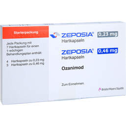 Abbildung: Zeposia 0,23 mg / 0,46 mg Hartkapseln Starterpackung 7 St, Hartkapseln PZN 16151936