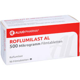 Abbildung: Roflumilast AL 500 Mikrogramm Filmtabletten 90 St, Filmtabletten PZN 16151988