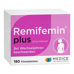 Abbildung: remifemin® PLUS Johanniskraut Filmtabletten Filmtabletten, 180 St PZN 16156069