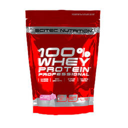 Abbildung: Whey Protein Prof.Erdbeer-weiße Schokol.Pulver Pulver, 500 g PZN 16167989