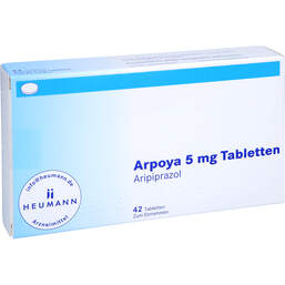 Abbildung: Arpoya 5 mg Tabletten 42 St, Tabletten PZN 16197683