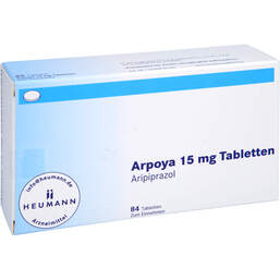 Abbildung: Arpoya 15 mg Tabletten 84 St, Tabletten PZN 16197772