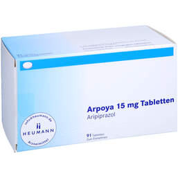 Abbildung: Arpoya 15 mg Tabletten 91 St, Tabletten PZN 16197789