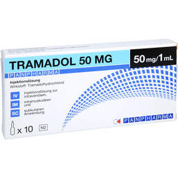 Abbildung: Tramadol Panpharma 50 mg / 1 ml Injektionslösung 10X1 ml, Injektionslösung PZN 16200468