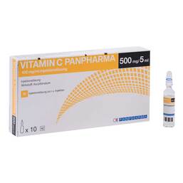 Abbildung: Vitamin C Panpharma 100 mg / ml Injektionslösung 10X5 ml, Injektionslösung PZN 16200474