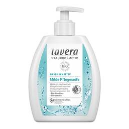 Abbildung: Lavera basis sensitiv Pflege sensitiv mild Bio Aloe + Kamille 250 ml, Seife PZN 16201350