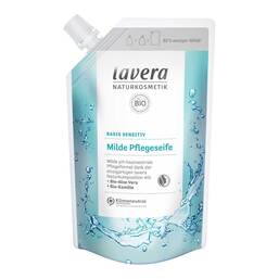 Abbildung: Lavera basis sensitiv Pflege sensitiv mild Bio Aloe + Kamille NF 500 ml, Seife PZN 16201396