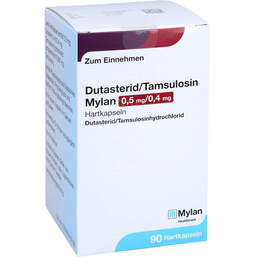 Abbildung: Dutasterid / Tamsulosin Mylan 0,5 mg / 0,4 mg Hartkapseln  90 St, Hartkapseln PZN 16218801