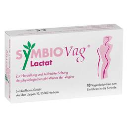 Abbildung: Symbiovag Lactat Vaginalsuppositorien Vaginalsuppositorien, 10 St PZN 16224836