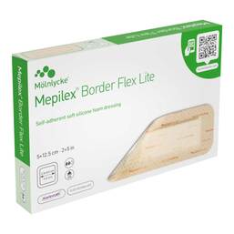Abbildung: Mepilex Border Flex Lite Schaumverband 5x12,5 cm 5 St, Verband PZN 16226522