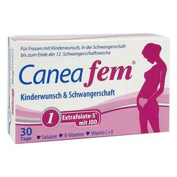Abbildung: Caneafem 1 Extrafolate-S + Jod Kapseln Kapseln, 30 St PZN 16228254