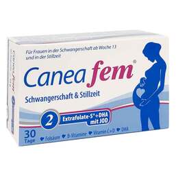 Abbildung: Caneafem 2 Extrafolate-S + DHA + Jod Kapseln Kapseln, 2X30 St PZN 16228260