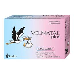 Abbildung: Velnatal plus Quatrefolic Kapseln Kapseln, 30 St PZN 16230216
