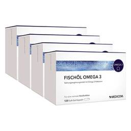 Abbildung: Fischöl Omega 3 Weichkapseln 4X120 St, Weichkapseln PZN 16231960