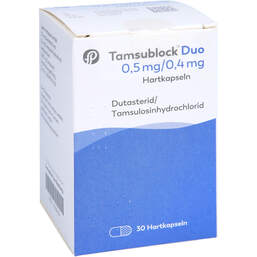 Abbildung: Tamsublock Duo 0,5 mg / 0,4 mg Hartkapseln 30 St, Hartkapseln PZN 16239424