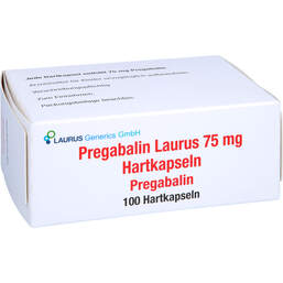 Abbildung: Pregabalin Laurus 75 mg Hartkapseln 100 St, Hartkapseln PZN 16240746