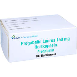 Abbildung: Pregabalin Laurus 150 mg Hartkapseln 100 St, Hartkapseln PZN 16241059