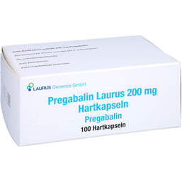 Abbildung: Pregabalin Laurus 200 mg Hartkapseln 100 St, Hartkapseln PZN 16241102