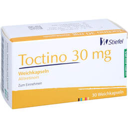Abbildung: Toctino 30 mg Weichkapseln 30 St, Weichkapseln PZN 16260909
