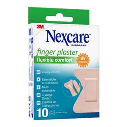 Abbildung: Nexcare Fingerpflaster comfort flexible 6x10cm 10 St, Pflaster PZN 16261926