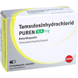 Abbildung: Tamsulosinhydrochlorid Puren 0,4 mg Retardkapseln 20 St, Retard-Kapseln PZN 16313764