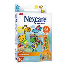Abbildung: Nexcare Happy Kids 19x72 mm Pflasterstrips 20 St, Pflaster PZN 16316917