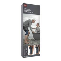Abbildung: Bort Generation Kniebandage plus M Größe 2 blau 1 St, Bandage PZN 16317549