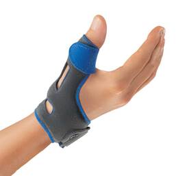 Abbildung: Bort Sellaxpress kurz Daumenorthese re.S grau 1 St, Bandage PZN 16318371