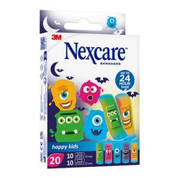 Abbildung: Nexcare happy kids Pflasterstrips Monster 2 Größen 20 St, Pflaster PZN 16319169