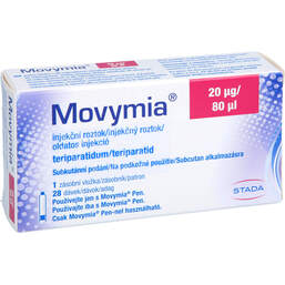 Abbildung: Movymia 20 µg / 80 µl Injektionslösung 1 St, Injektionslösung PZN 16319531