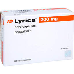 Abbildung: Lyrica 200 mg Hartkapseln 84 St, Hartkapseln PZN 16319560