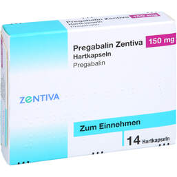 Abbildung: Pregabalin Zentiva 150 mg Hartkapseln 14 St, Hartkapseln PZN 16320882
