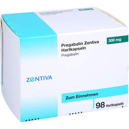 Abbildung: Pregabalin Zentiva 300 mg Hartkapseln 98 St, Hartkapseln PZN 16321048