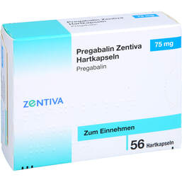 Abbildung: Pregabalin Zentiva 75 mg Hartkapseln 56 St, Hartkapseln PZN 16321255