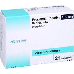 Abbildung: Pregabalin Zentiva 100 mg Hartkapseln 21 St, Hartkapseln PZN 16321284